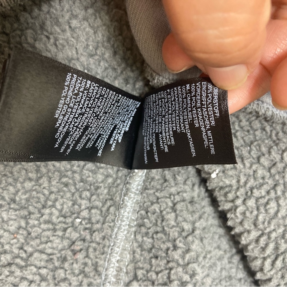 The North Face Women’s Crescent Hoodie Heather Gray Fleece Pullover Size M - Picture 12 of 16